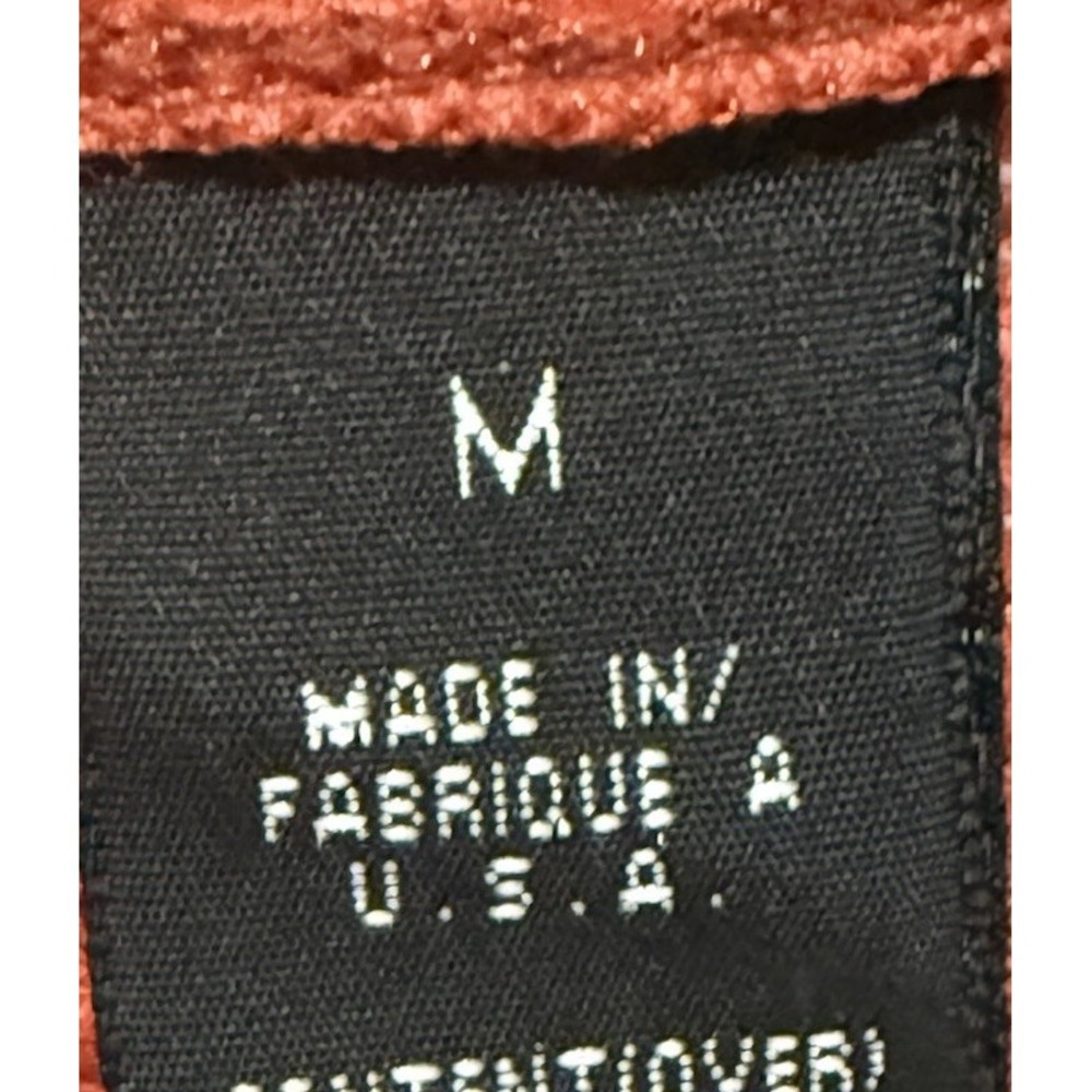 Patagonia Regulator Medium‎ Grid Waffle Fleece Pullover 1/2 Zip Orange Gray EUC - Picture 3 of 7